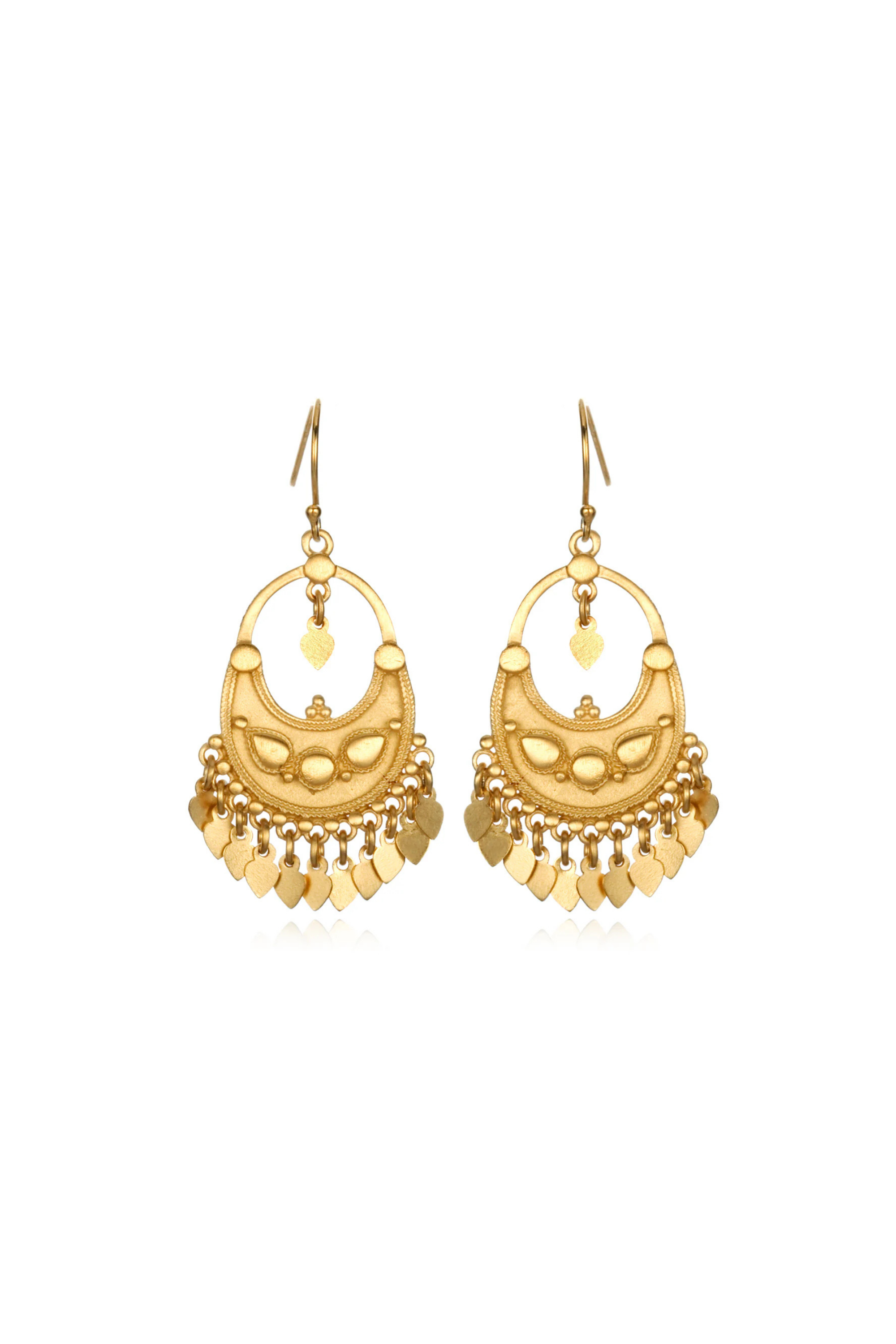 Satya Petal Gold Chandelier Earrings