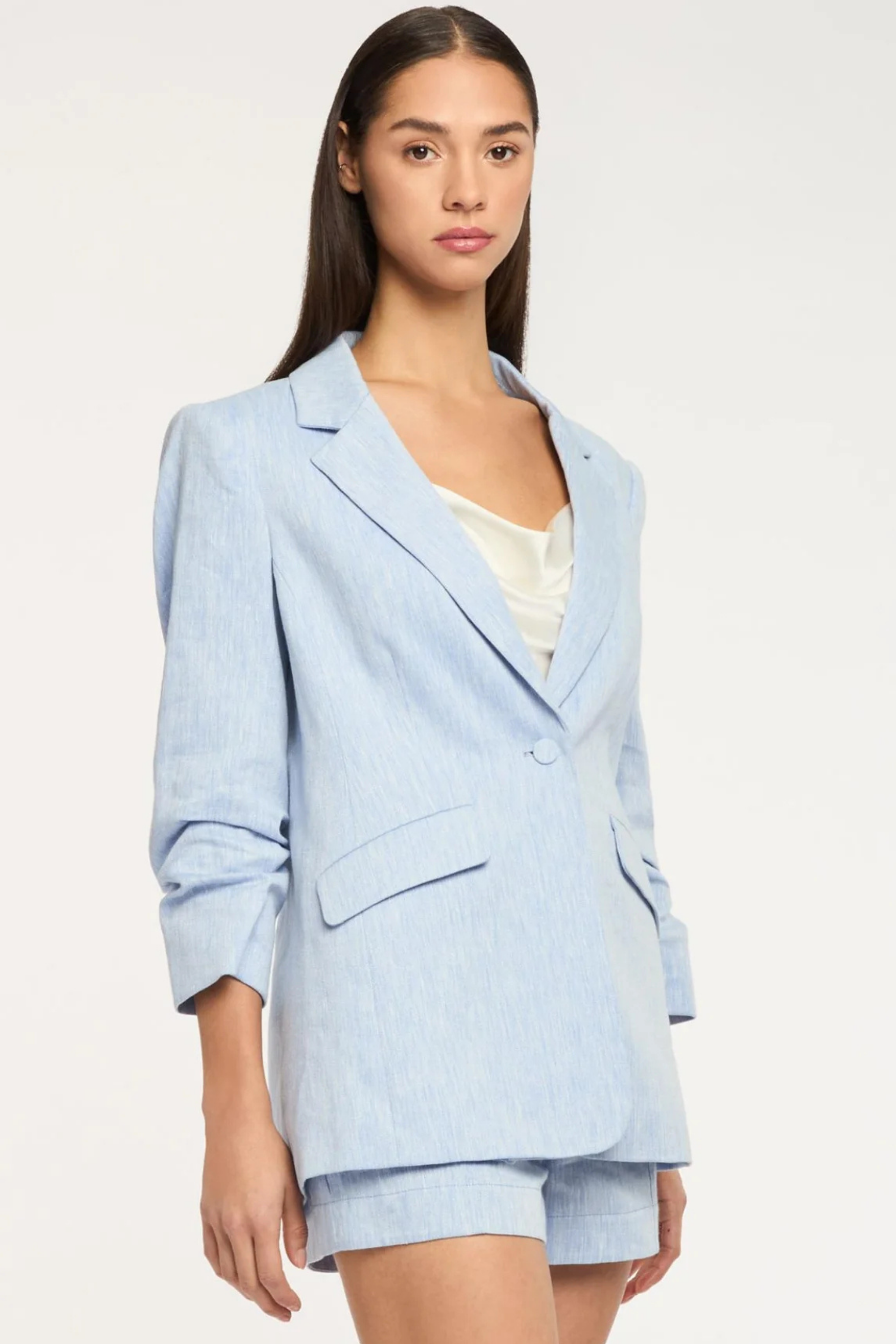 Cinq a Sept Linen Suiting Kylie Blazer