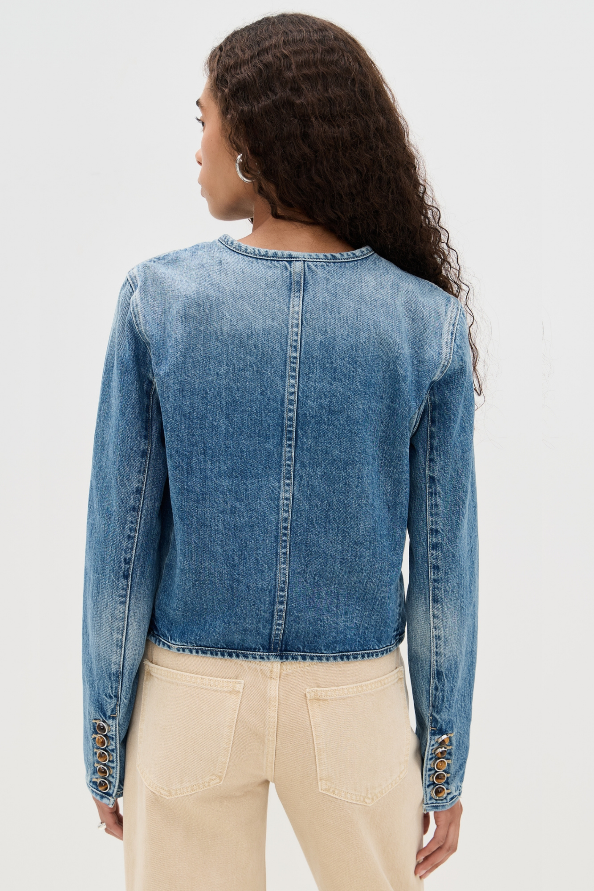 Veronica Beard Andrea Jacket Novel Buttons