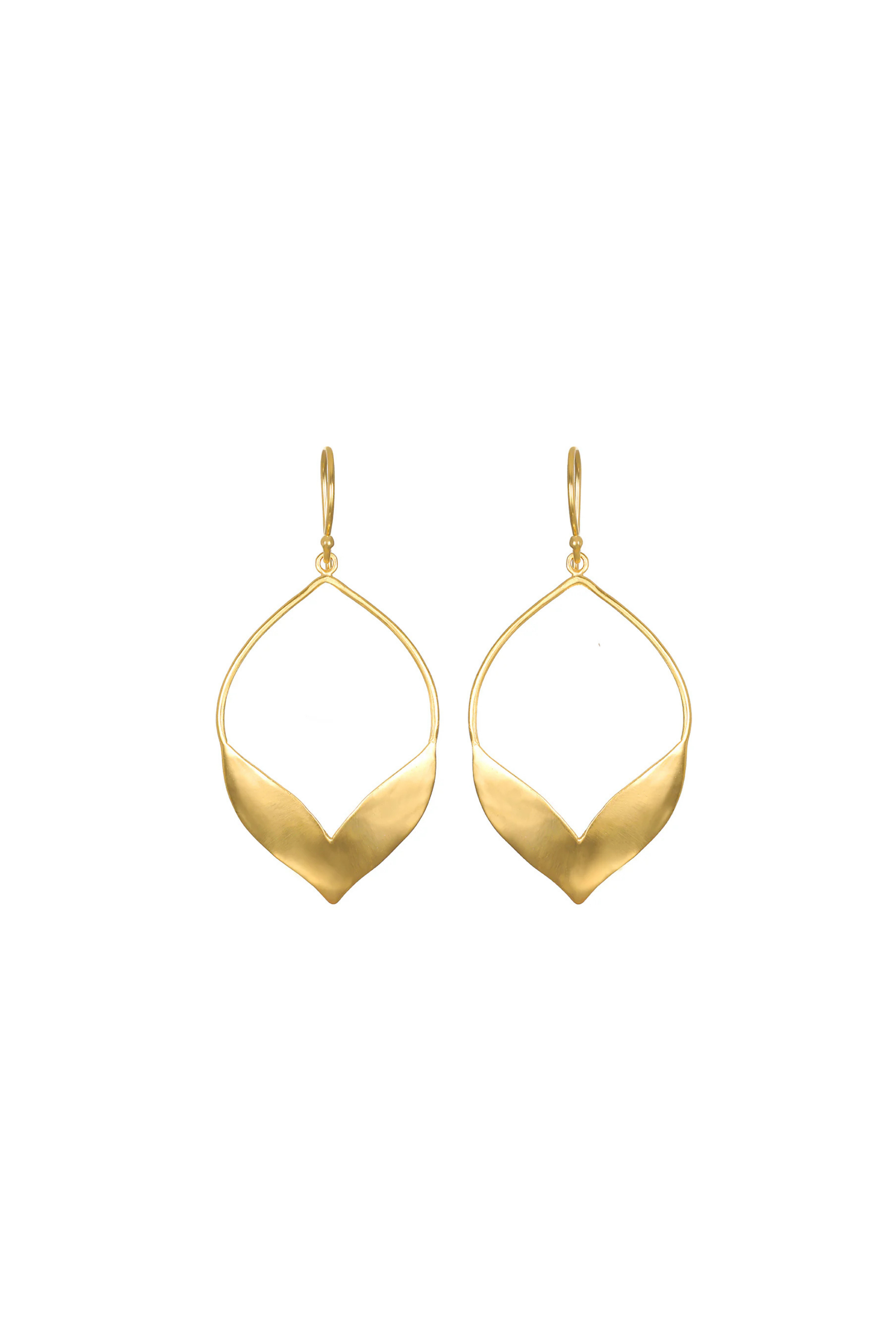 Satya Lotus Petal Hoop Linear Earrings