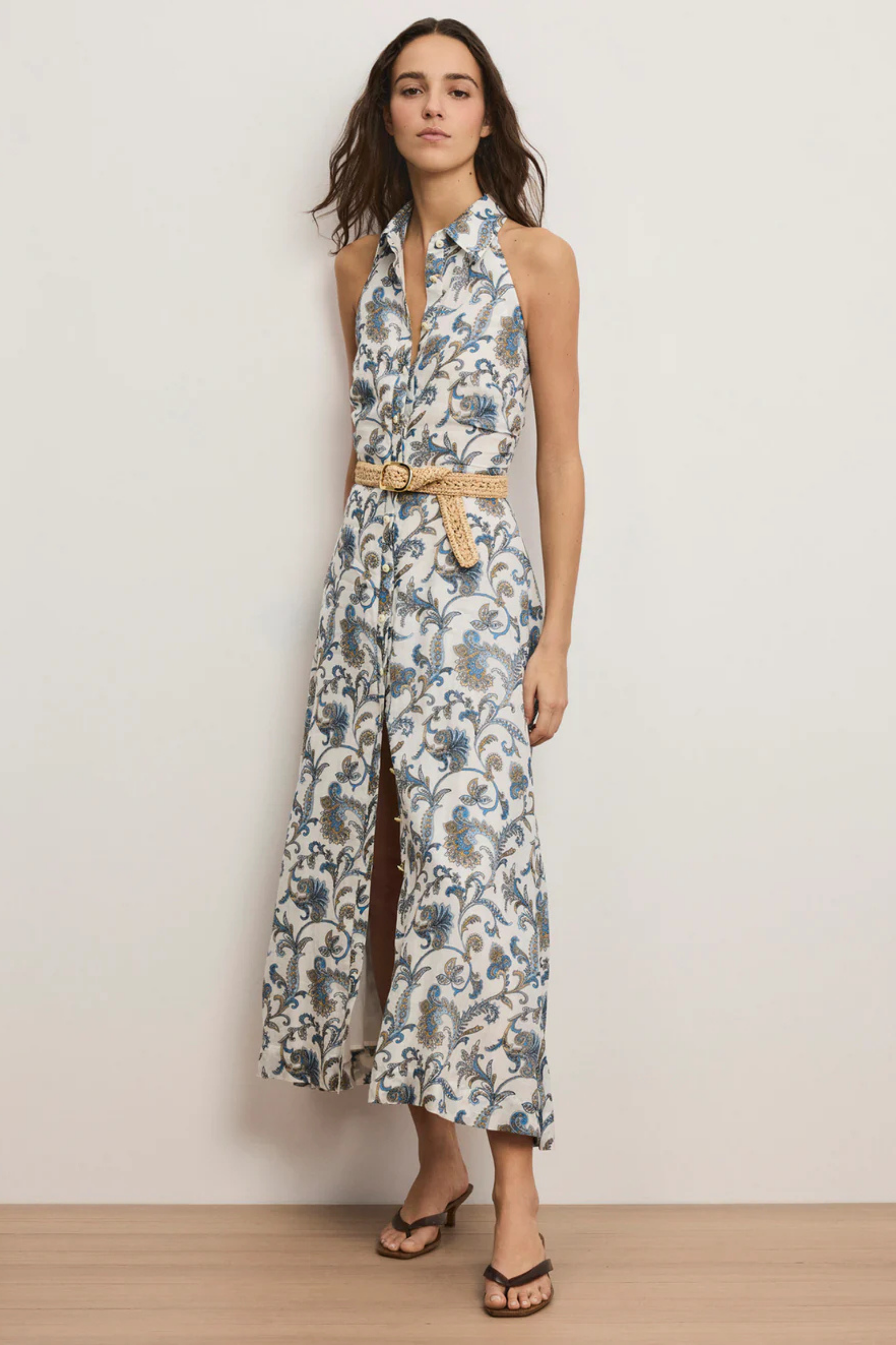 Veronica Beard Raffia Belt