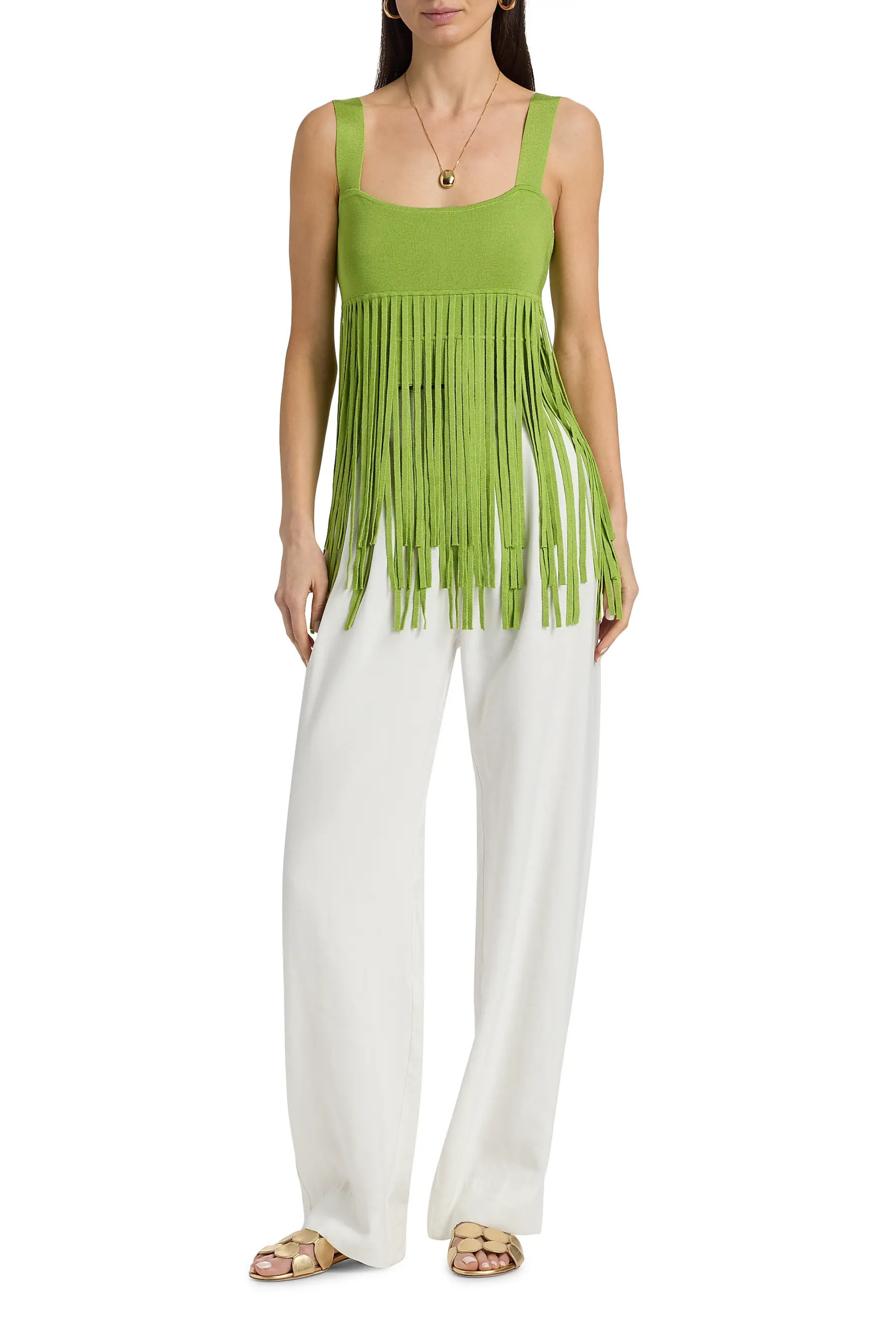 Toccin Amaris Tank Top with Fringe