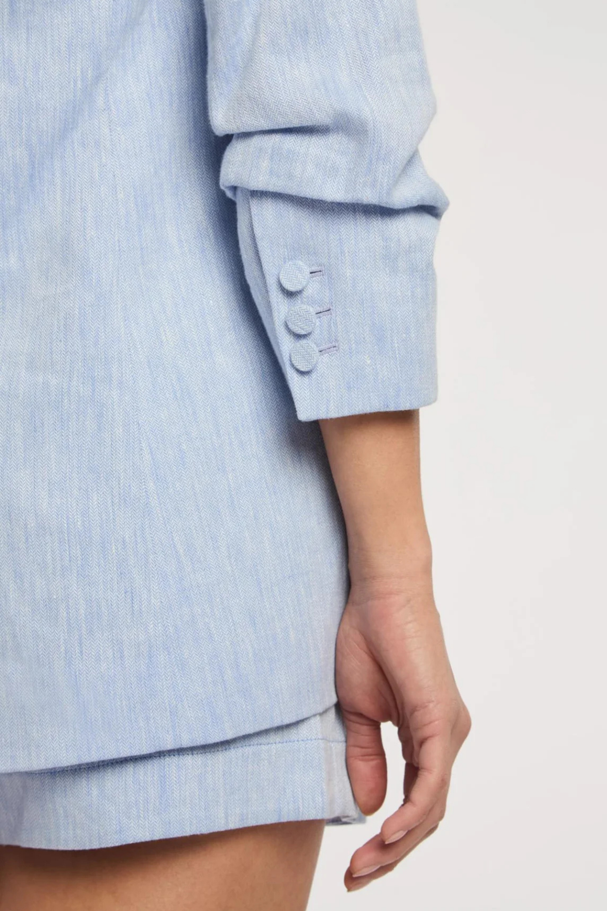 Cinq a Sept Linen Suiting Kylie Blazer