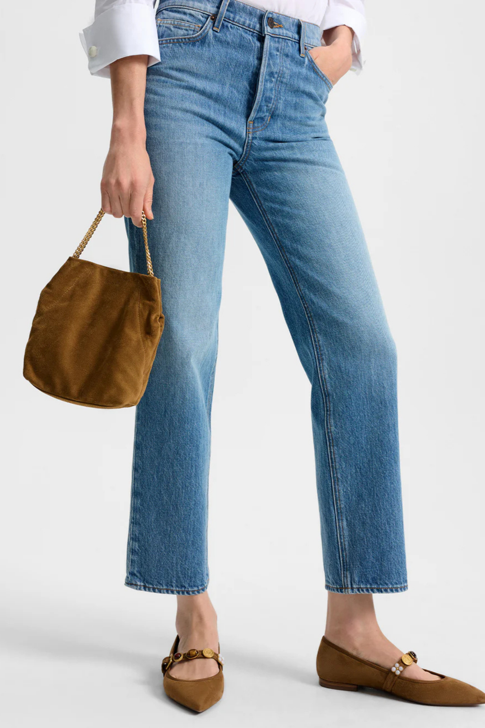Veronica Beard Small Suede Slouch Shoulder Bag