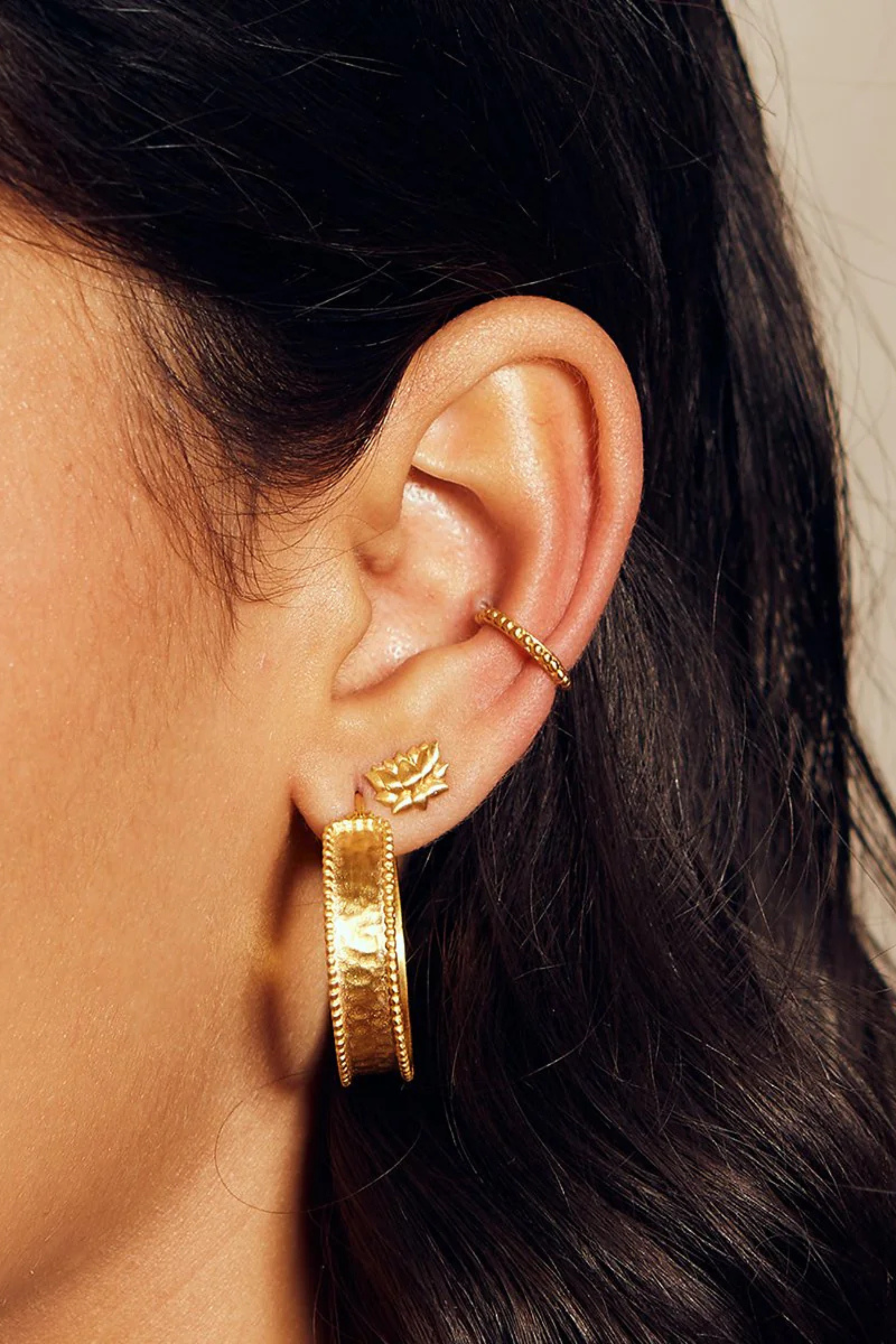 Satya Bold Spirit Gold Hoops