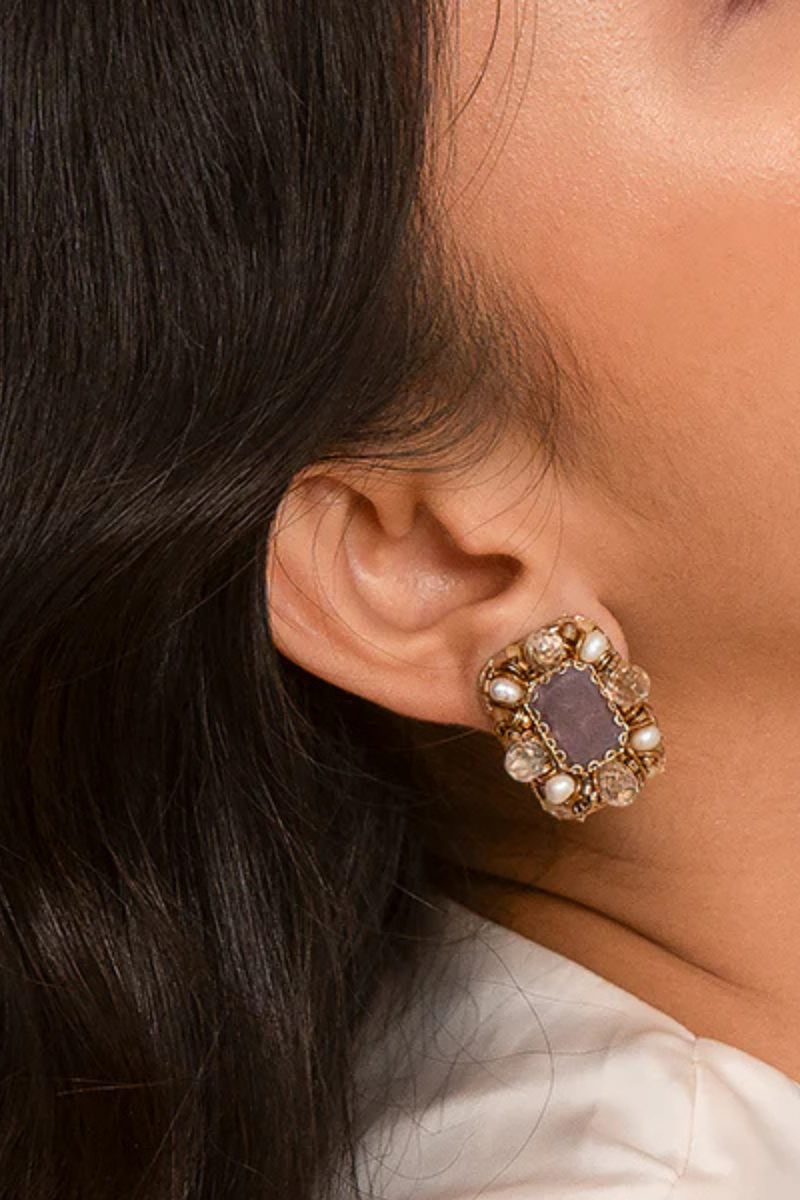 Deepa Gurnani Moora Clip On Earring