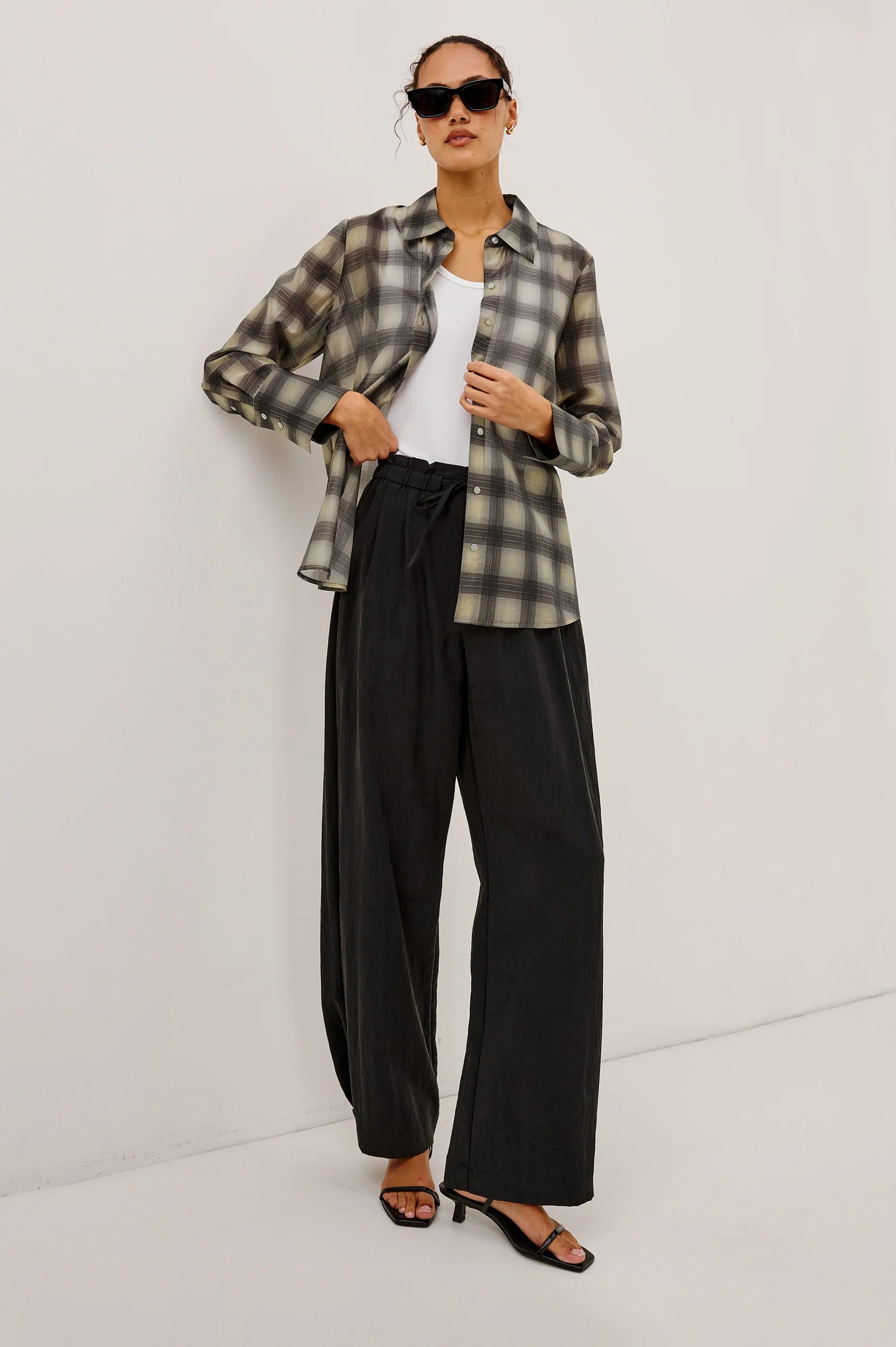 Rails Bishop Buttondown in Onyx Taupe