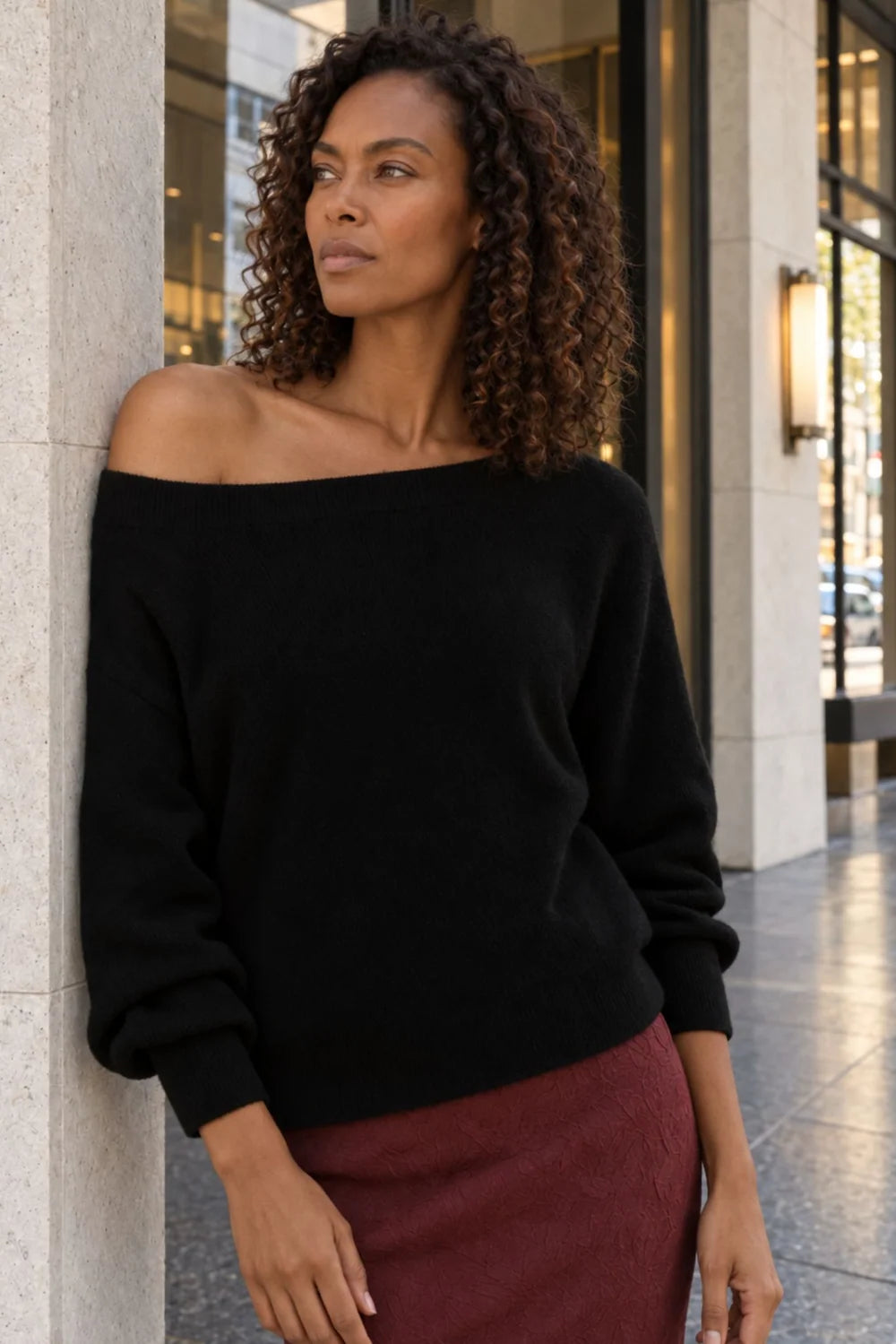 27 Miles Corry Off The Shoulder Sweater
