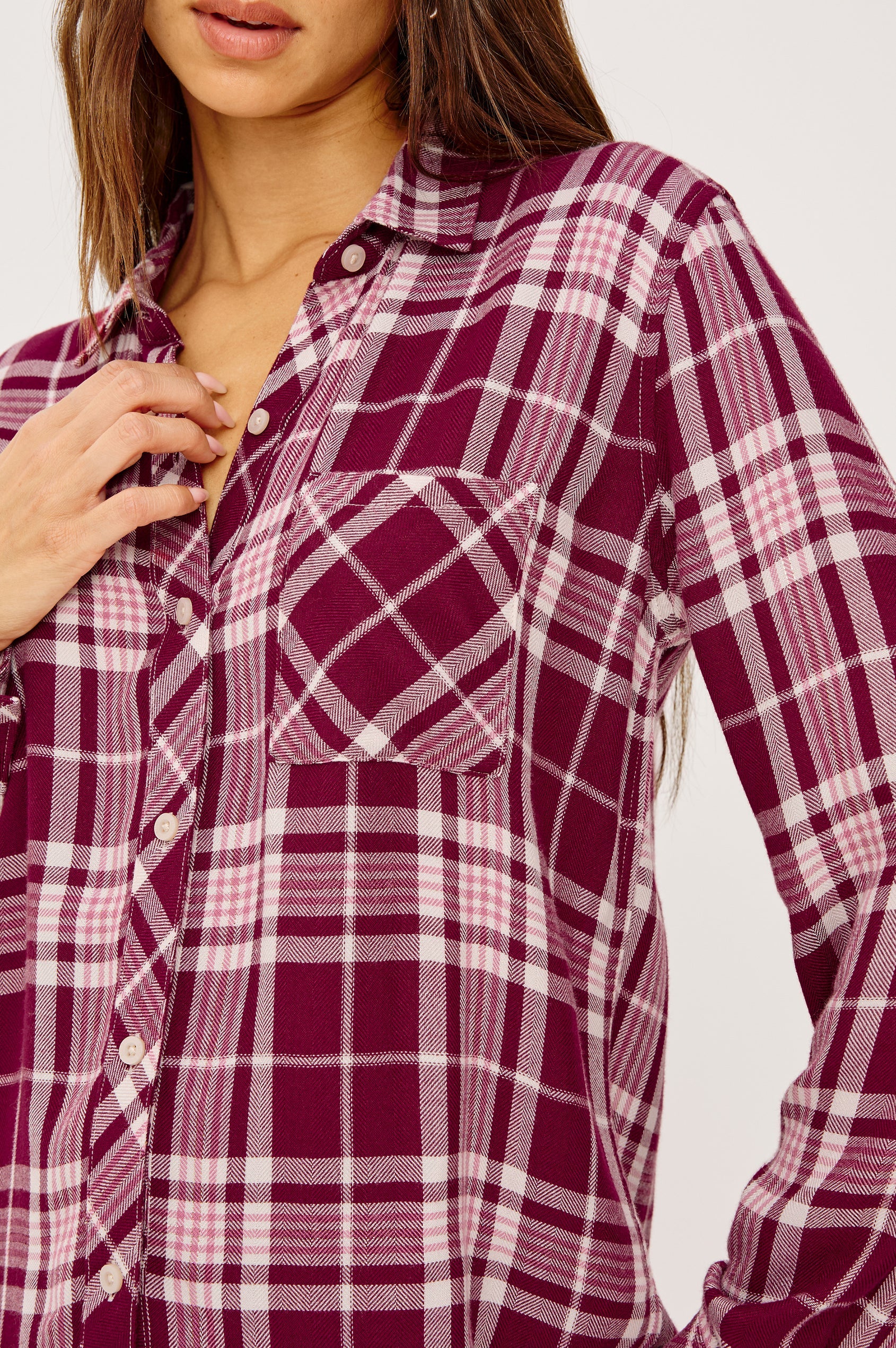 Rails Hunter Blouse in Winterberry