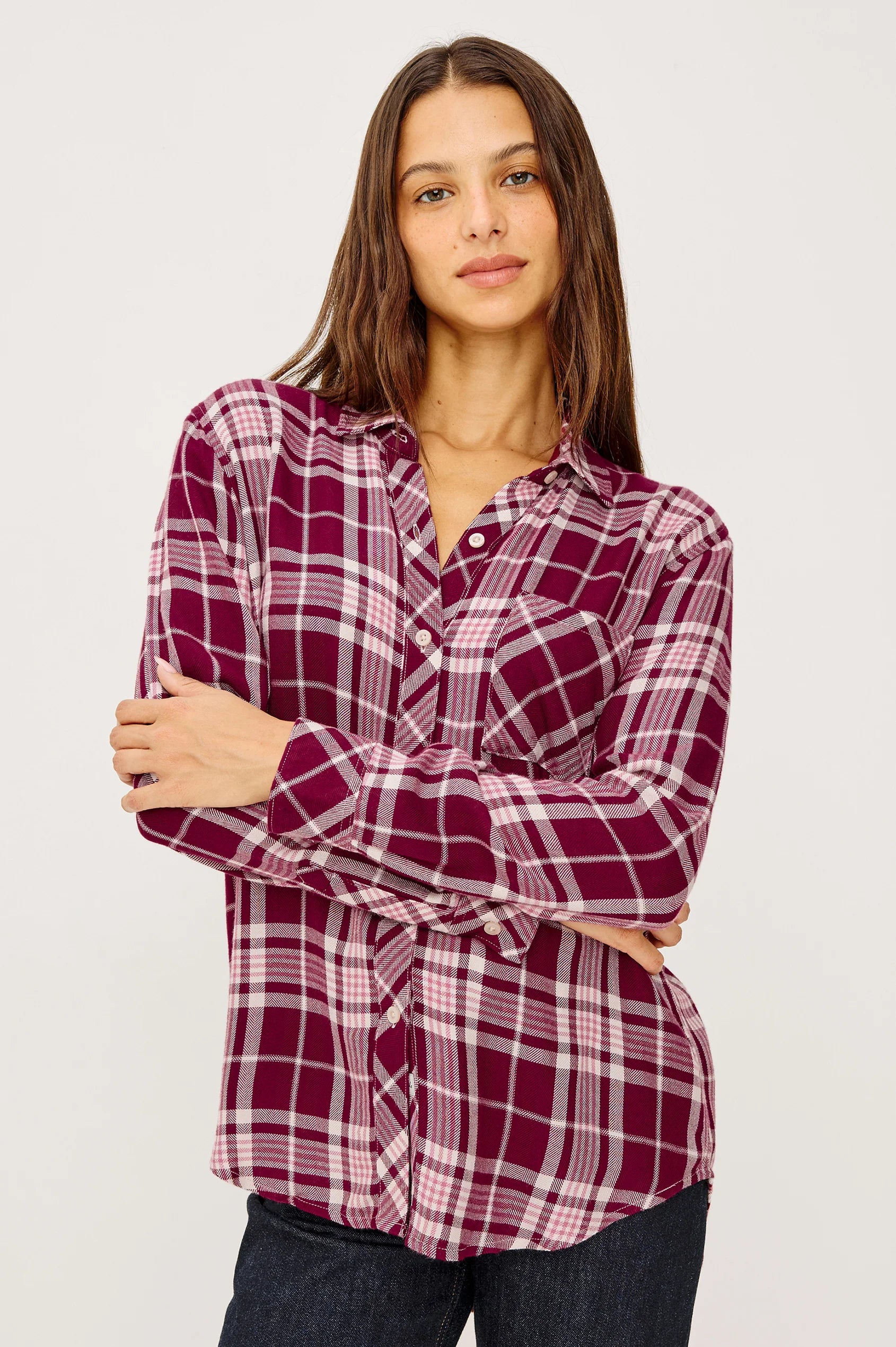 Rails Hunter Blouse in Winterberry