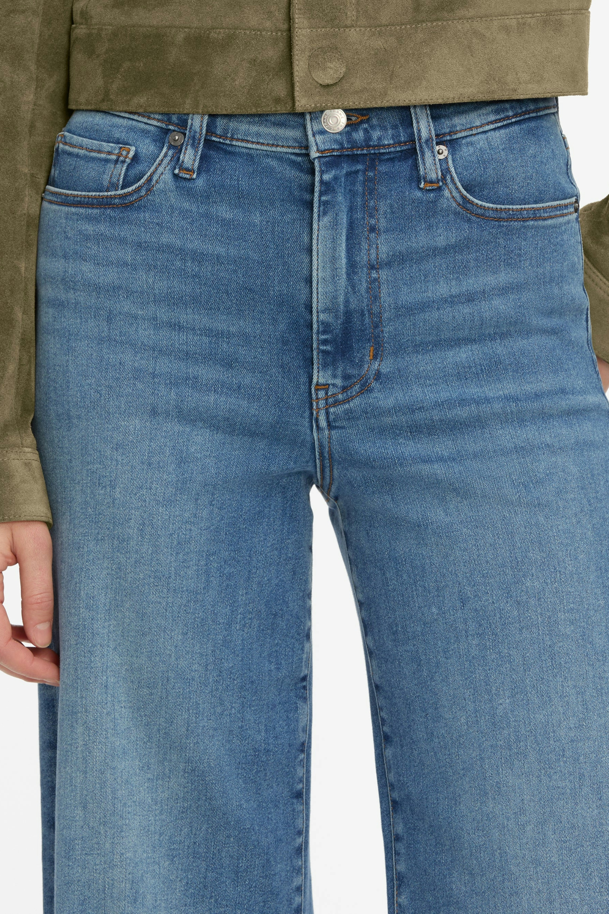 Frame Le Slim Palazzo in Flip Raw