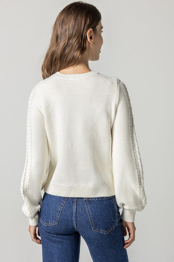 Lilla P Long Sleeve Cable Crew