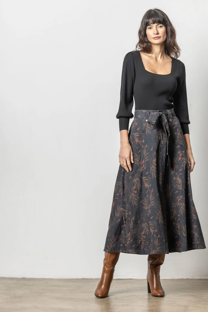 Lilla P Belted Skirt