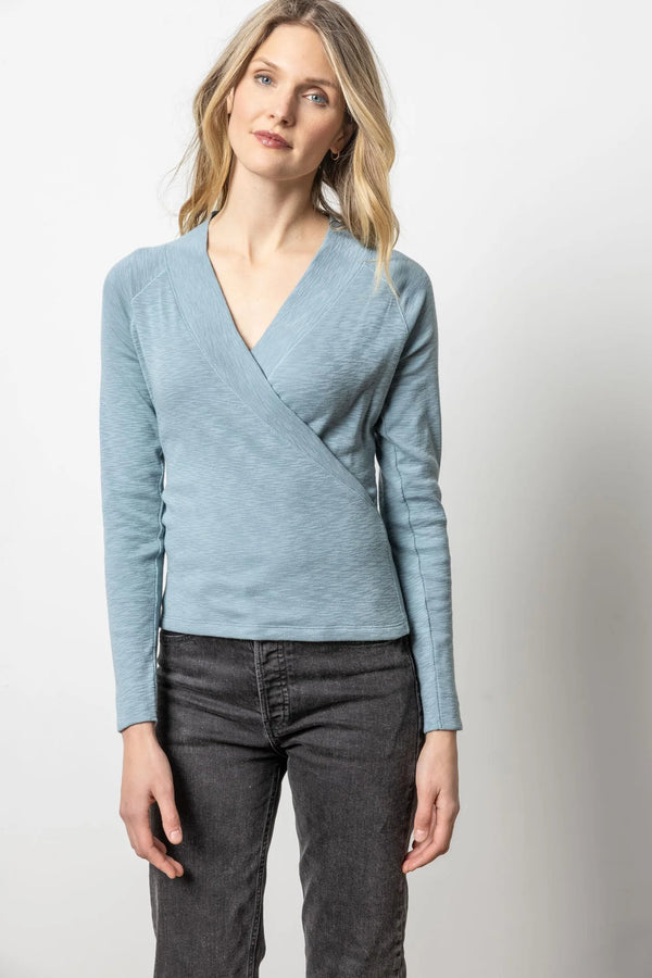 Lilla P Shawl Wrap Top