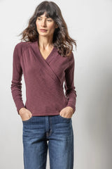 Lilla P Shawl Wrap Top