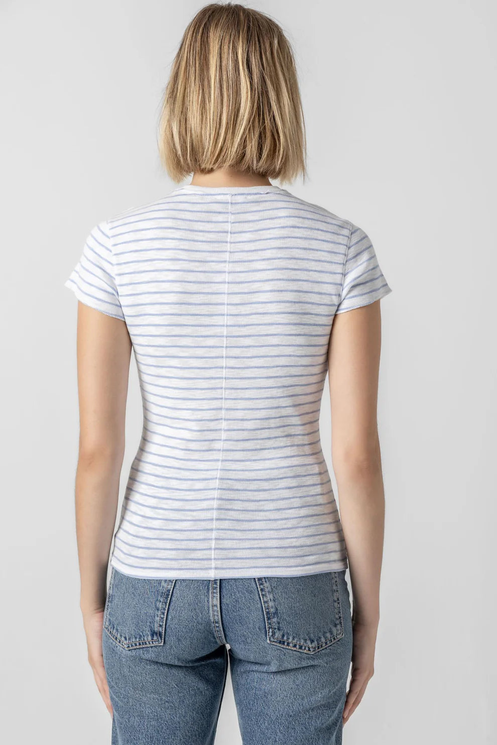 Lilla P Striped Crewneck