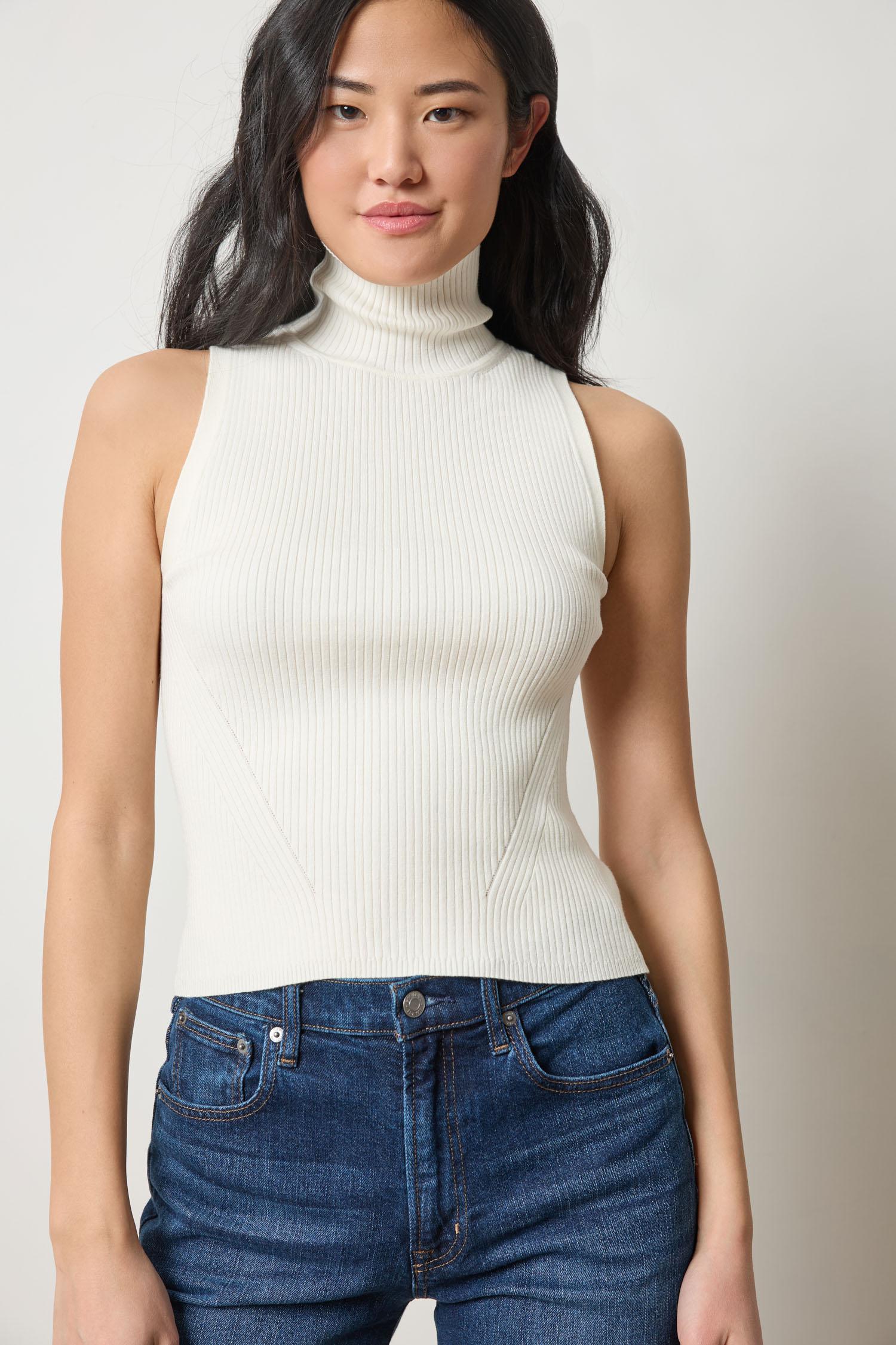 Lilla P Ribbed Sleeveless Sweater