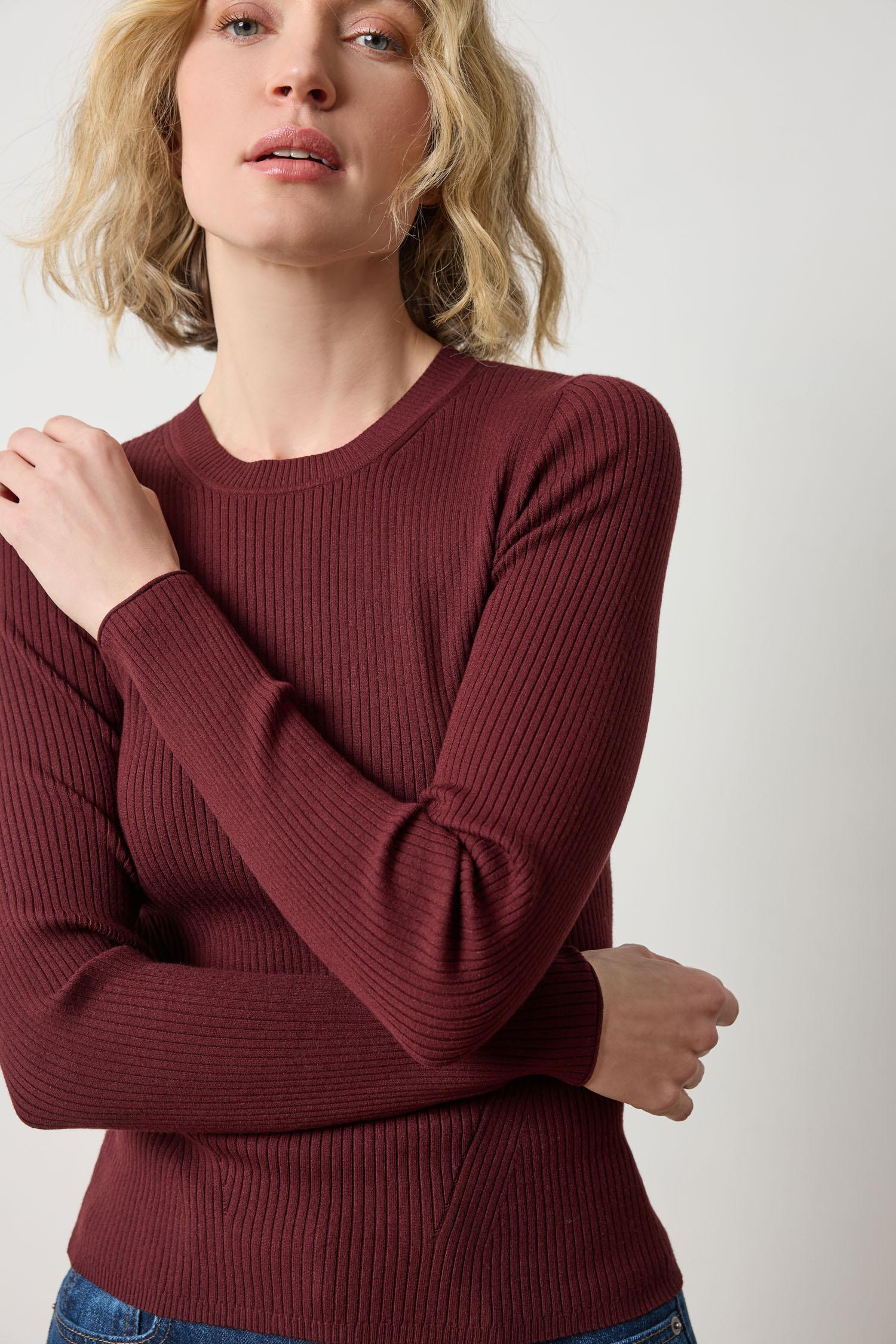 Lilla P Fitted Crewneck Sweater