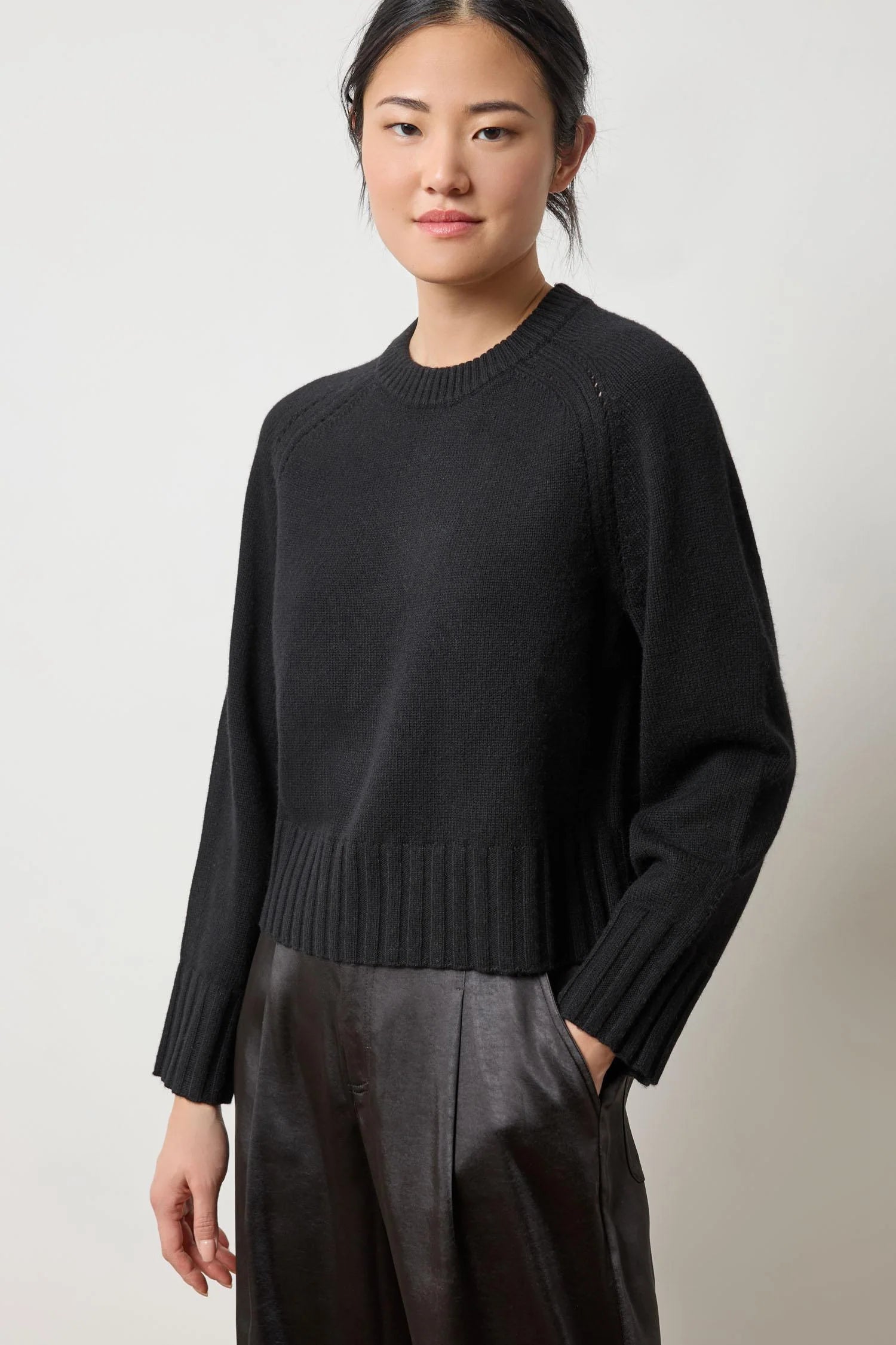 Lilla P Saddle Sleeve Sweater