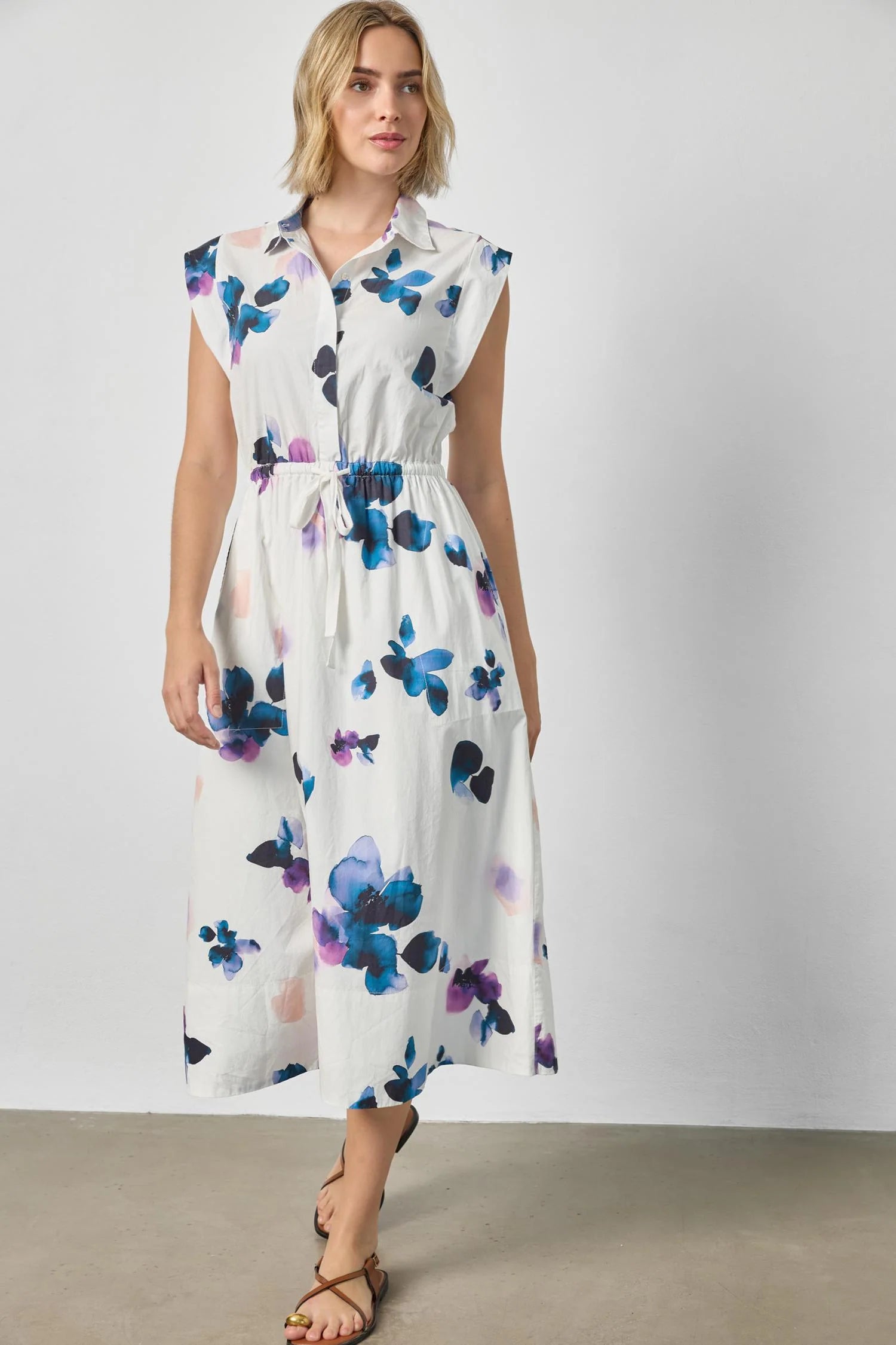 Lilla P Gusset Sleeve Maxi Dress