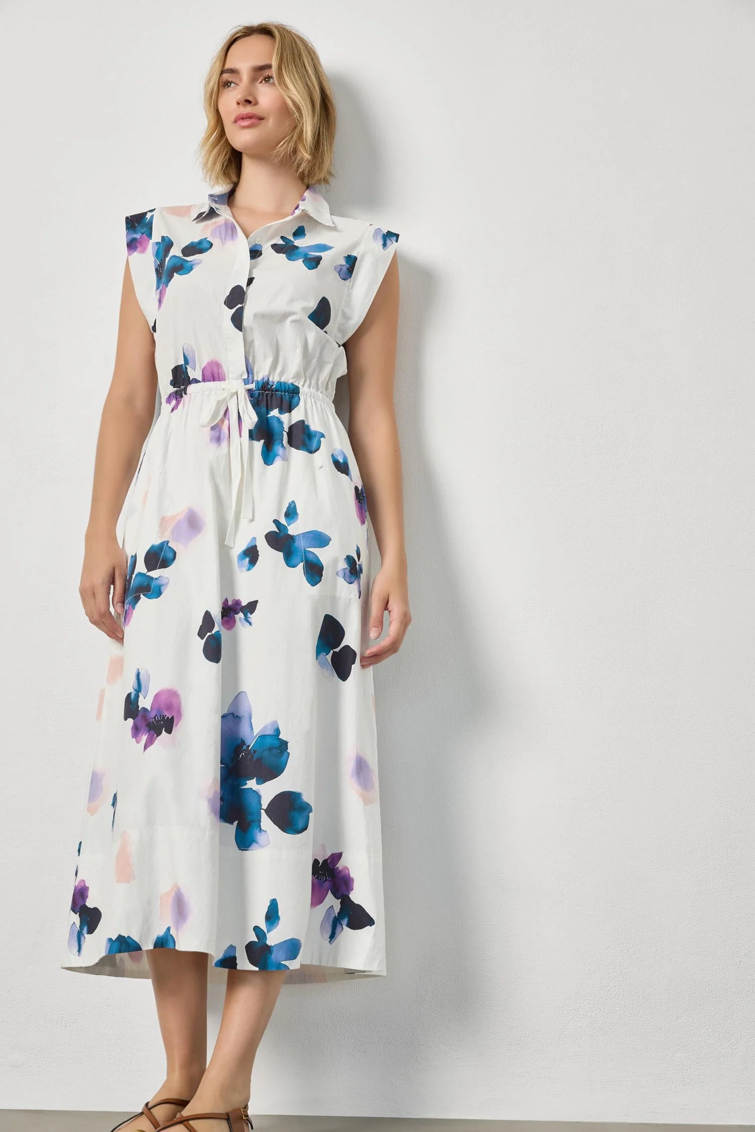 Lilla P Gusset Sleeve Maxi Dress