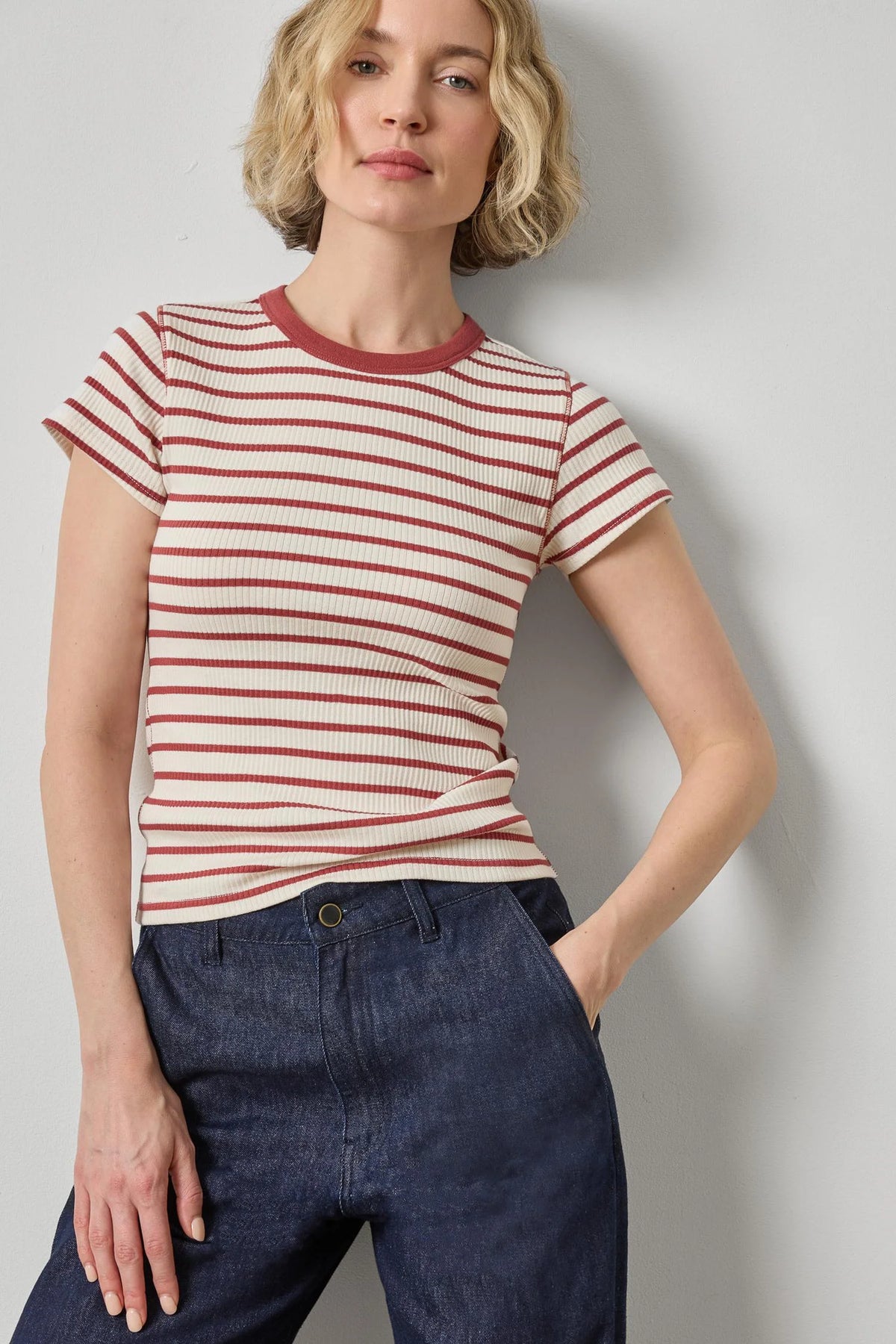 Lilla P Ribbed S/S Crew