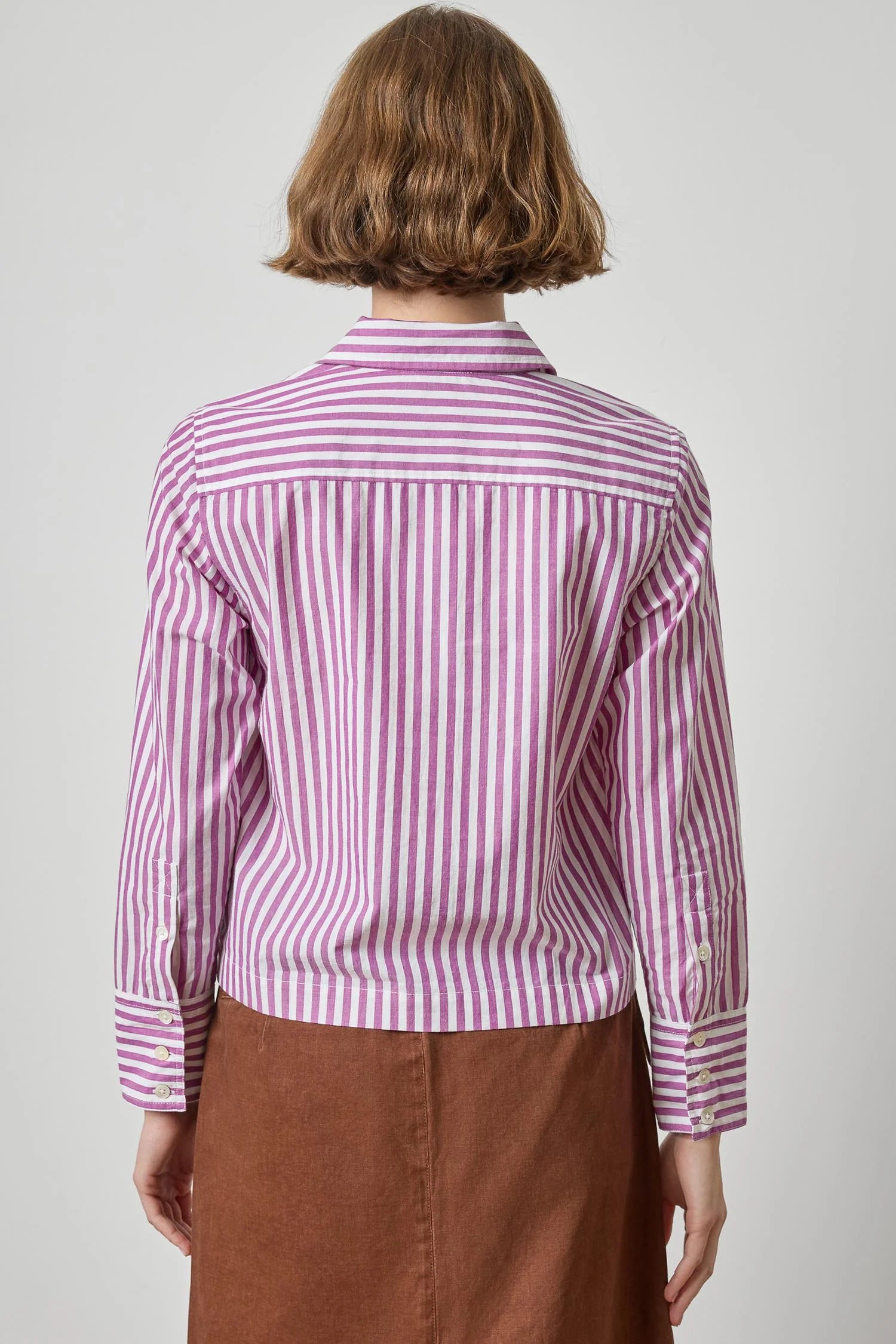 Lilla P Straight Fit Short Button Down