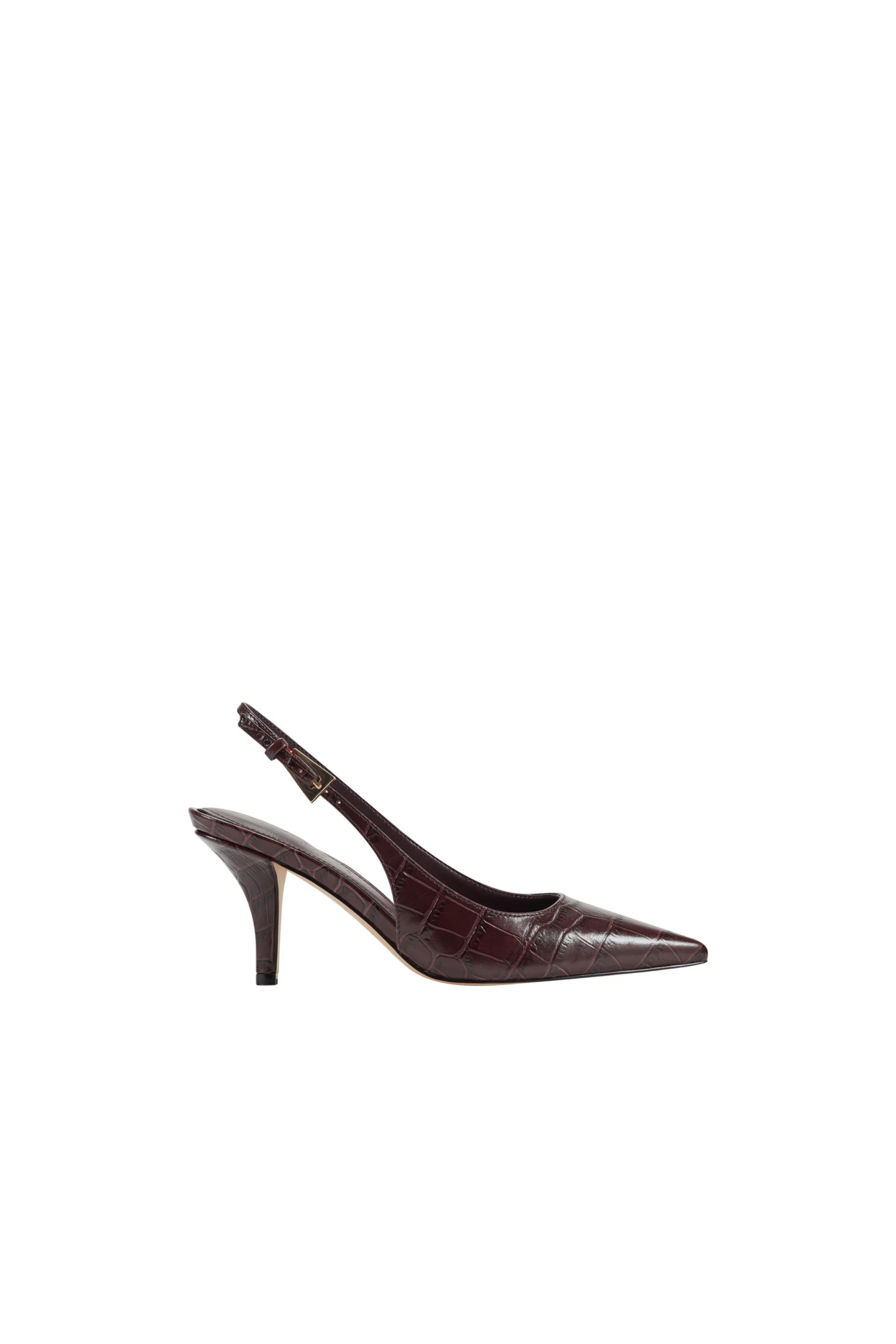Marc Fisher Slingback Pump Brown Croc