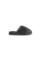 Lemon Faux Fur Slide