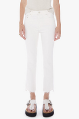 Mother Insider Crop Step Fray Cream Puff