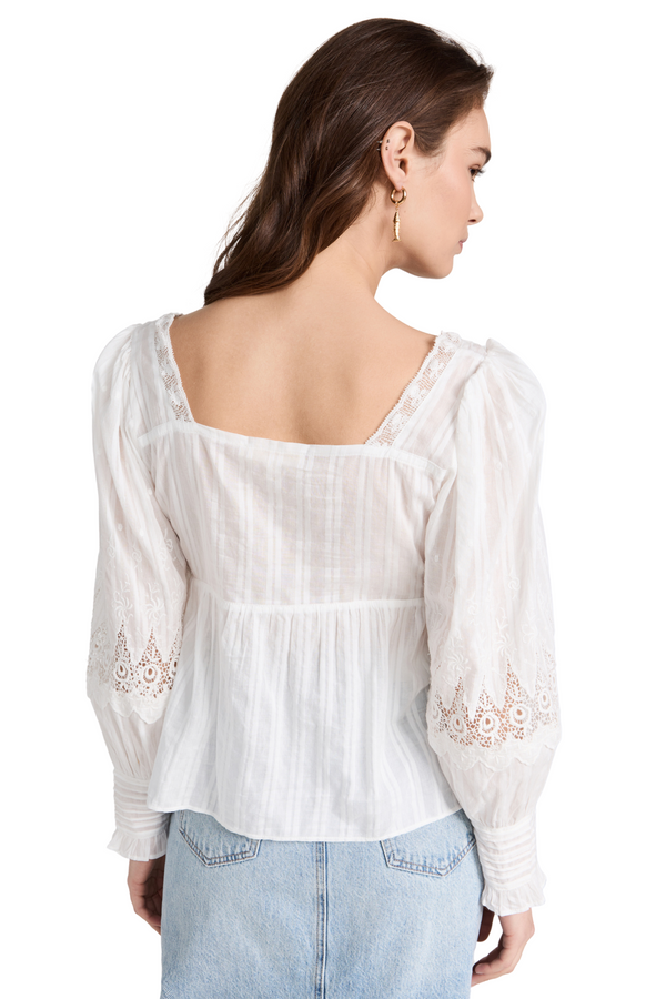 Love Shack Fancy Anorette Blouse