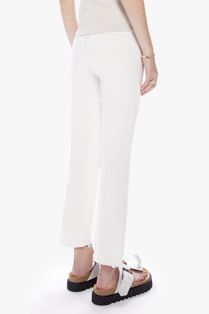 Mother Insider Crop Step Fray Cream Puff
