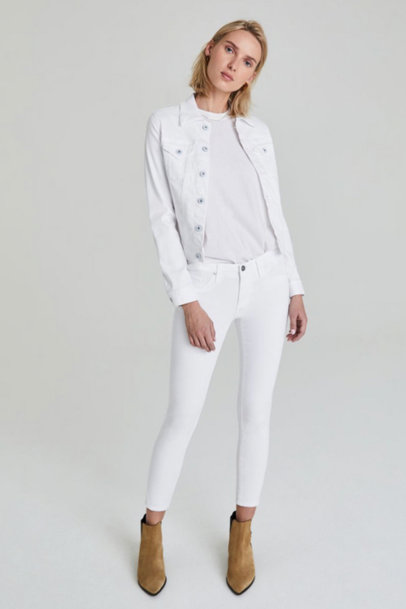 Ag robyn white denim jacket discount