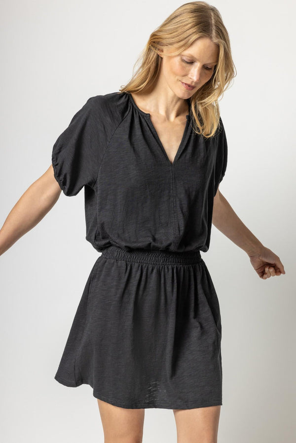 Lilla P Split Neck Dress