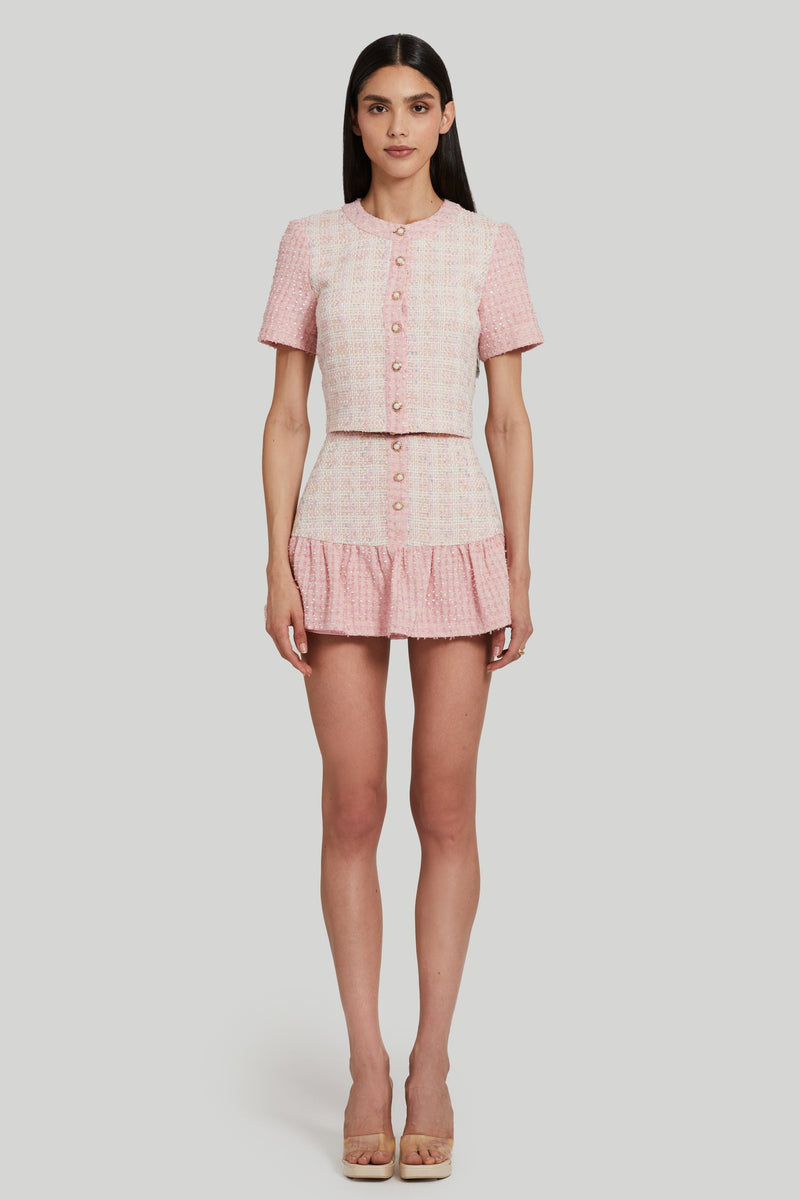 Amanda Uprichard Braswell Tweed Top