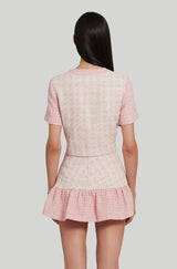 Amanda Uprichard Braswell Tweed Top